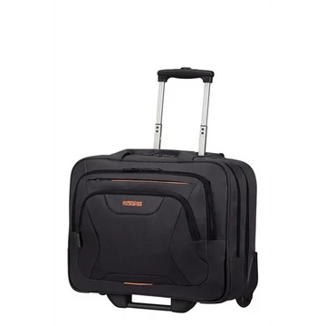 AMERICAN TOURISTER Gurulós Notebook táska 88533-1070, Rolling Tote 15.6&quot; (Fekete/Narancssárga) -AT WORK