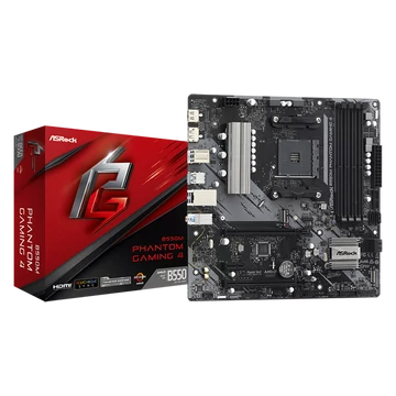 ASROCK Alaplap AM4 B550M PHANTOM GAMING 4 AMD B550, mATX