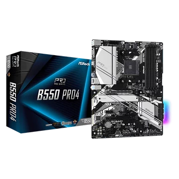 ASROCK Alaplap AM4 B550 PRO4 AMD B550, ATX