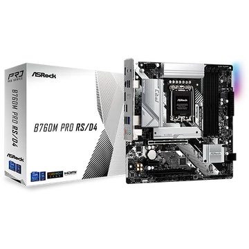 ASROCK Alaplap S1700 B760M PRO RS D4 INTEL B760, mATX