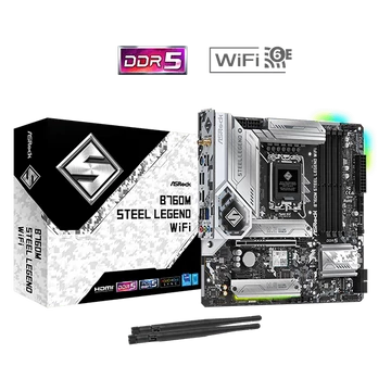 ASROCK Alaplap S1700 B760M STEEL LEGEND WIFI INTEL B760, mATX