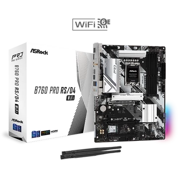 ASROCK Alaplap S1700 B760 PRO RS/D4 WIFI INTEL B760, ATX