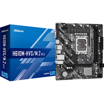 ASROCK Alaplap S1700 H610M-HVS/M.2 R2.0 INTEL H610, mATX