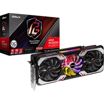ASROCK Videokártya PCI-Ex16x AMD RX 6800 XT PHANTOM GAMING 16GB DDR6 OC