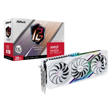 ASROCK Videokártya PCI-Ex16x AMD RX 7900 XT PHANTOM GAMING WHITE 20GB DDR6 OC