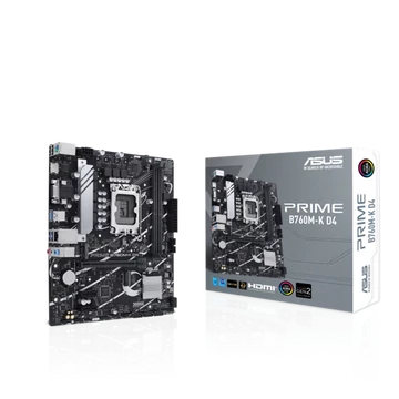 ASUS Alaplap S1700 PRIME B760M-K D4 INTEL B760, mATX