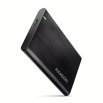 AXAGON EE25-A6M USB 3.2 csavar nélküli külső ház alumínium 2, 5&quot; HDD/SSD, fekete
