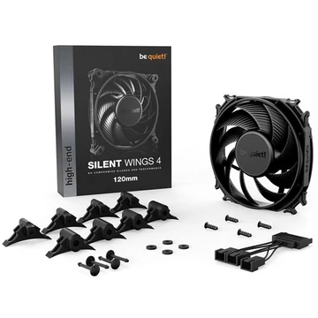 BE QUIET! Rendszerhűtő ventilátor Silent Wings 4, 12cm