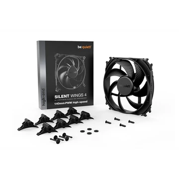 BE QUIET! Rendszerhűtő ventilátor Silent Wings 4 PWM High-Speed, 14cm