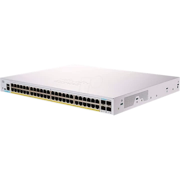 CISCO Switch 48x1000Mbps (POE+) + 4x1000Mbps SFP, Menedzselhető, Fémházas, Rackes - CBS250-48PP-4G-EU