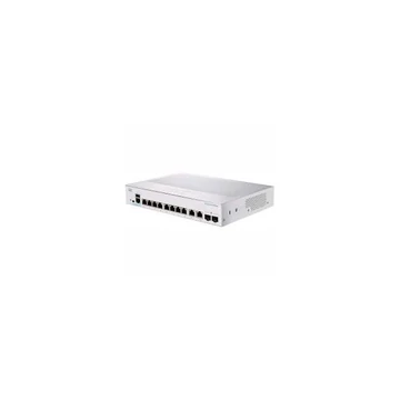 CISCO Switch 6x1000Mbps (POE+) + 2x2500 SFP+ Kombó, Rackes, Fémházas, Menedzselhető - CBS350-8MGP-2X-EU