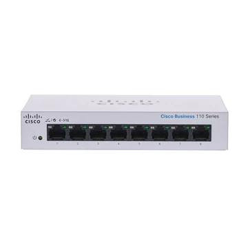 CISCO Switch 8x1000Mbps, Fémházas, Rackes, CBS110-8T-D-EU