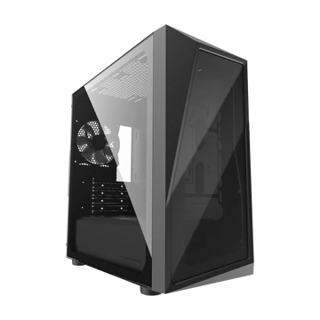 COOLER MASTER Ház Mini Tower ATX CMP 320L, 1db Ventilátorral, Tápegység nélkül, Üvegfalú, Fekete