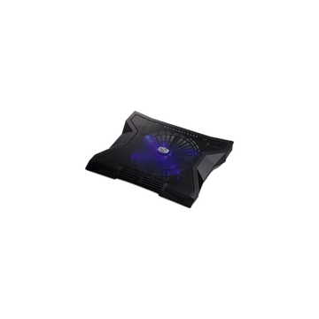 COOLER MASTER Notebook Hűtőpad + USB HUB, NOTEPAL XL, 23cm-es LED Ventilátorral, fekete (max 17&quot;)