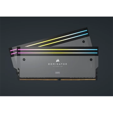 CORSAIR Memória DOMINATOR TITANIUM RGB DDR5 32GB 4800MHz CL30, AMD (Kit of 2), szürke