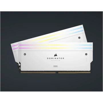 CORSAIR Memória DOMINATOR TITANIUM RGB DDR5 32GB 4800MHz CL32, INTEL (Kit of 2), fehér