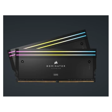 CORSAIR Memória DOMINATOR TITANIUM RGB DDR5 32GB 4800MHz CL32, INTEL (Kit of 2), fekete