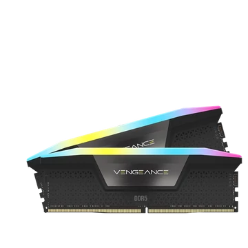 CORSAIR Memória VENGEANCE RGB DDR5 64GB 5600MHz CL40, INTEL XMP (Kit of 2), fekete