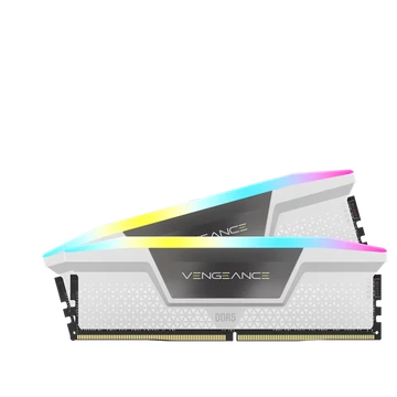 CORSAIR Memória VENGEANCE RGB DDR5 64GB 5600MHz CL40 INTEL XMP (Kit of 2), fehér
