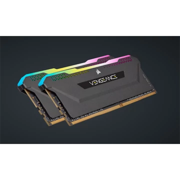 CORSAIR Memória VENGEANCE RGB PRO DDR4 32GB 3600MHz C18 SL (Kit of 2), SPD 2666MHz, fekete