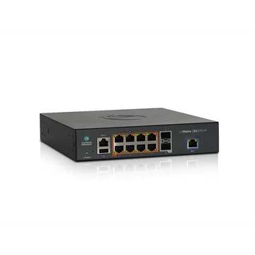 CAMBIUM Networks Switch, cnMatrix EX2010, 8x1000Mbps + 2x1000Mbps SFP, Asztali, Menedzselhető