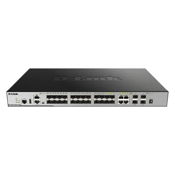 D-LINK Switch 20x1000Mbps + 4xGigabit SFP+ + 4xGigabit SFP kombó Menedzselhető, Rackes, DGS-3630-28SC/SI/E