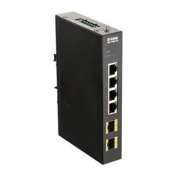 D-LINK Switch Ipari 4x1000Mbps + 2xGigabit SFP, DIS-100G-6S