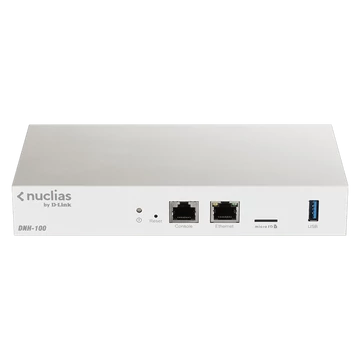 D-LINK Cloud Controller 1xLAN(1Gbps) + 1xUSB + 1x konzol port + 1xSD, (Több, mint 100 AP kezelés), DNH-100