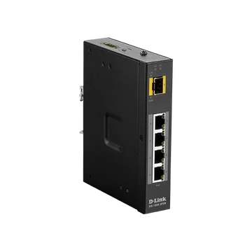 D-LINK Switch Ipari 4x1000Mbps (4xPOE) + 1xSFP Fémházas, DIS-100G-5PSW