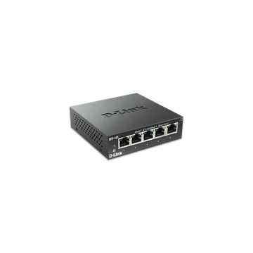 D-LINK Switch 5x100Mbps Fémházas Asztali, DES-105/E