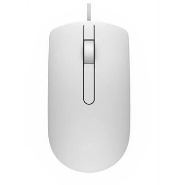 DELL Vezetékes egér, MS116 Optical Mouse - White