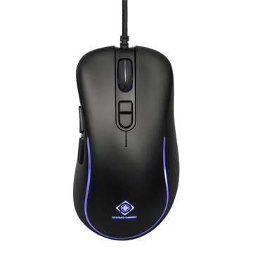 DELTACO GAMING Vezetékes Egér GAM-104, DM120 gaming mouse, RGB, 800-3200 DPI, 125 Hz, RGB LED, USB, black