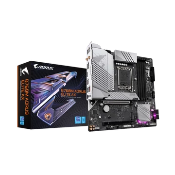 GIGABYTE Alaplap S1700 B760M AORUS ELITE AX INTEL B760, mATX