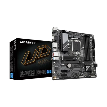 GIGABYTE Alaplap S1700 B760M DS3H INTEL B760, mATX