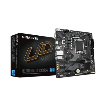 GIGABYTE Alaplap S1700 B760M H DDR4 INTEL B760, mATX
