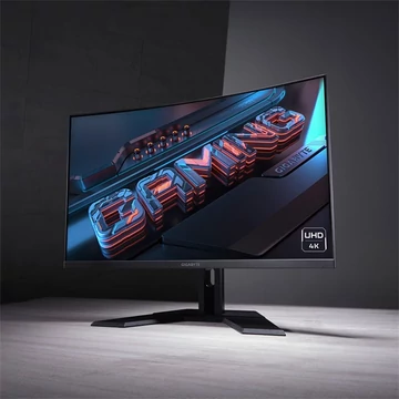 GIGABYTE Ívelt VA LED Monitor 31.5&quot; M32UC 3840x2160 2xHDMI/Displayport/5xUSB