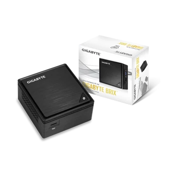 GIGABYTE PC BRIX, Intel Celeron J3455 2.3 GHz, HDMI, DSUB, LAN, WIFI, Bluetooth, 2,5&quot; HDD hely, 4xUSB 3.0