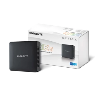 GIGABYTE PC BRIX, Intel Core i3 1315U 4.5GHz, 2xHDMI, Displayport (Type-C), LAN, WIFI, BT, 2.5" HDD hely, 6xUSB