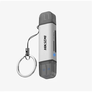HIKSEMI Kártyaolvasó USB 3.0/Type-C SD &amp; TF kártya, (5Gbps), Szürke (HIKVISION)