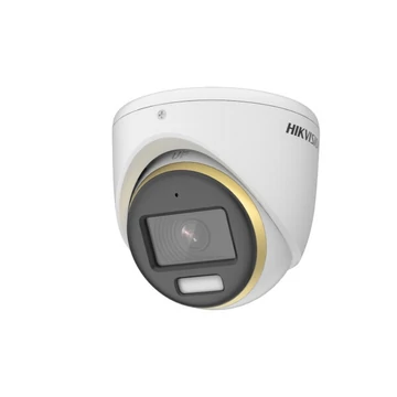 HIKVISION IP Dómkamera kültéri éjjellátó 2 Megapixel 2.8mm Fix Objektív IR 20m (Analóg HD) TVI ColorVu Pro