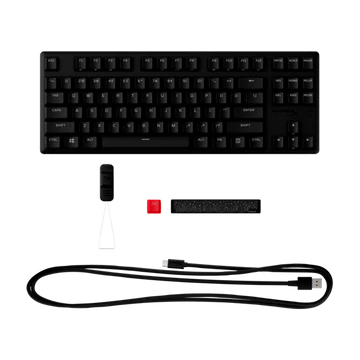 HP HYPERX vezetékes mechanikus gaming billentyűzet Alloy Origins Core PBT türkiz switch - amerikai lokalizáció