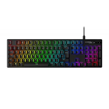 HP HYPERX vezetékes mechanikus gaming billentyűzet Alloy Origins RGB piros switch - brit lokalizáció