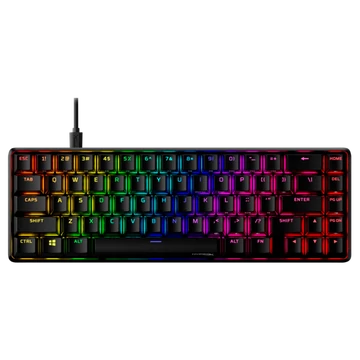 HP HYPERX vezetékes mechanikus gaming billentyűzet Alloy Origins 65 RGB piros switch - amerikai lokalizáció