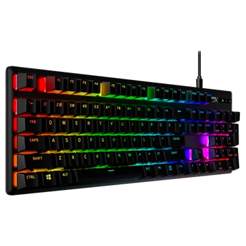 HP HYPERX vezetékes mechanikus gaming billentyűzet Alloy Origins PBT türkiz switch - amerikai lokalizáció