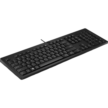 HP vezetékes billentyűzet 125 - fekete, bulk 12db
