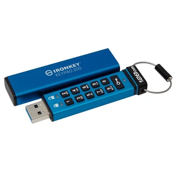 KINGSTON Pendrive 128GB, Ironkey Keypad 200 AES-256 FIPS 140-3 Lvl 3