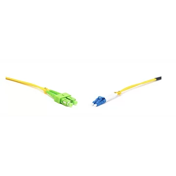 LINKEASY Duplex patch kábel  2 x SC/APC + 2 x LC/UPC csatlakozóval, 3mm duplex core 9/125 LSZH, 20 m