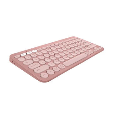 LOGITECH Billentyűzet - Pebble Keys 2 K380s Vezeték Nélküli &amp; Bluetooth Rózsaszín, US