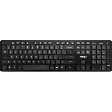 MSI ACCY Bill, RF1430  Vezetéknélküli billenytűzet + MA04W  Vezetéknélküli egér, Fekete