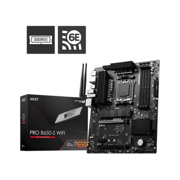 MSI Alaplap AM5 PRO B650-S WIFI AMD B650, ATX